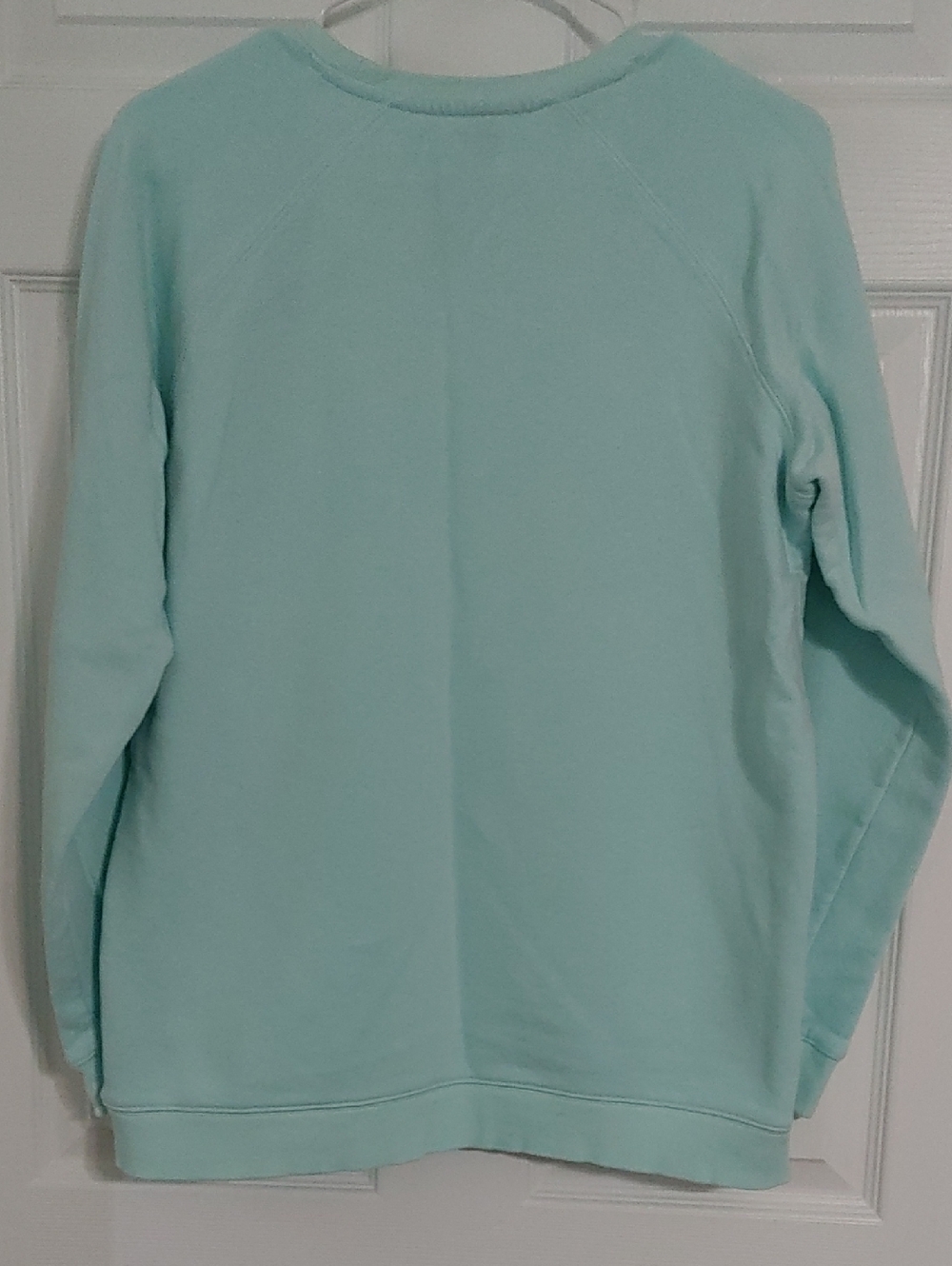 Peloton Mint Crewneck Sweatshirt Size Medium, has streak towards bottom - Picture 5 of 6